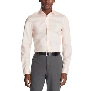 Calvin Klein Mens Steel + Button Down Dress Shirt, , 16 Neck, DM